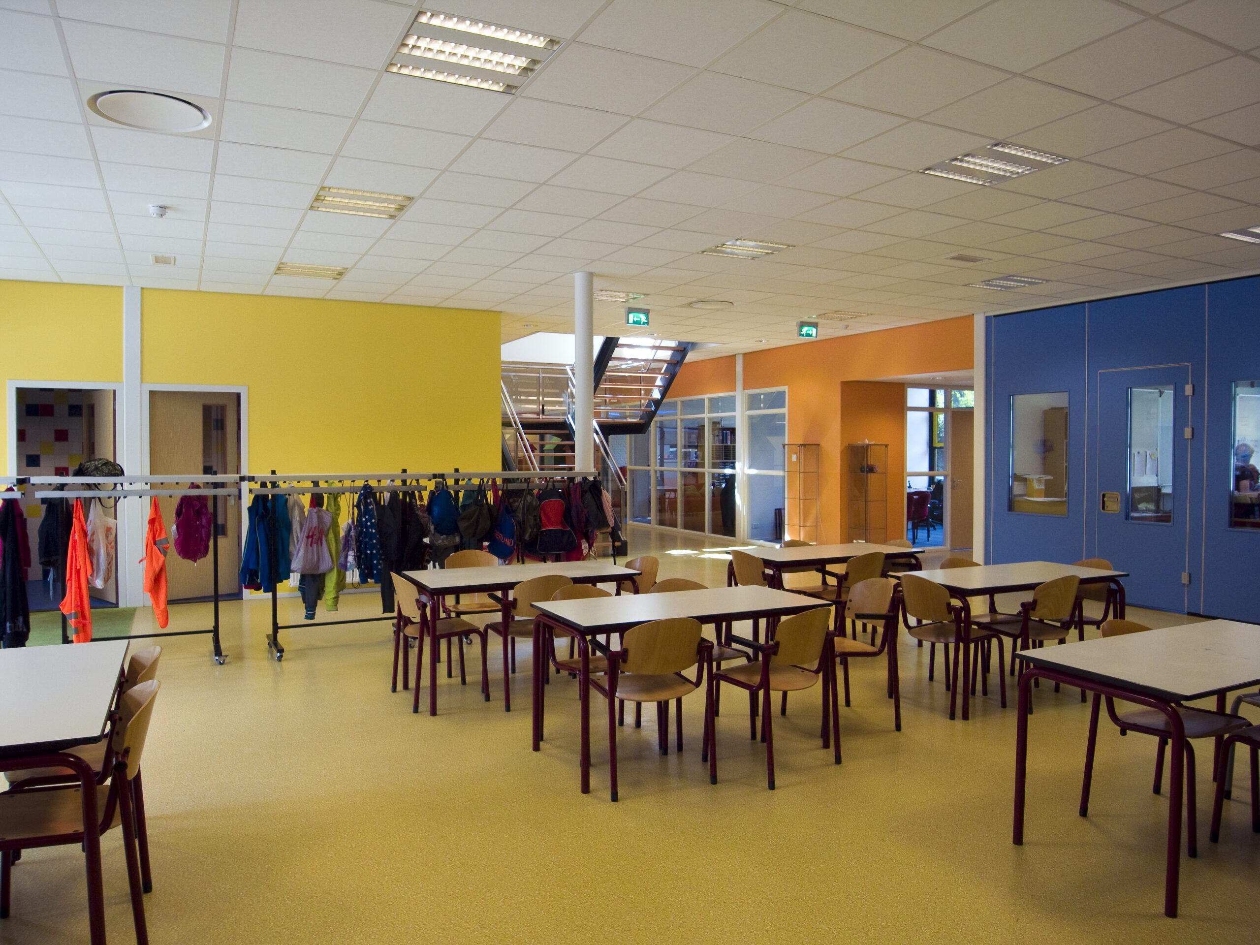 Moderne leeromgeving gerealiseerd na schoolverbouwing.