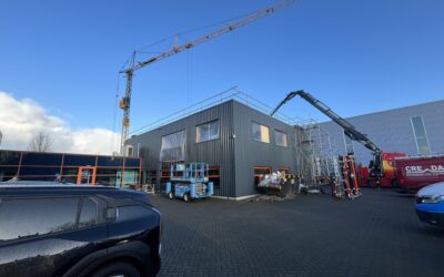 Verbouw kantoor GMM Luchttechniek in Vaassen in volle gang