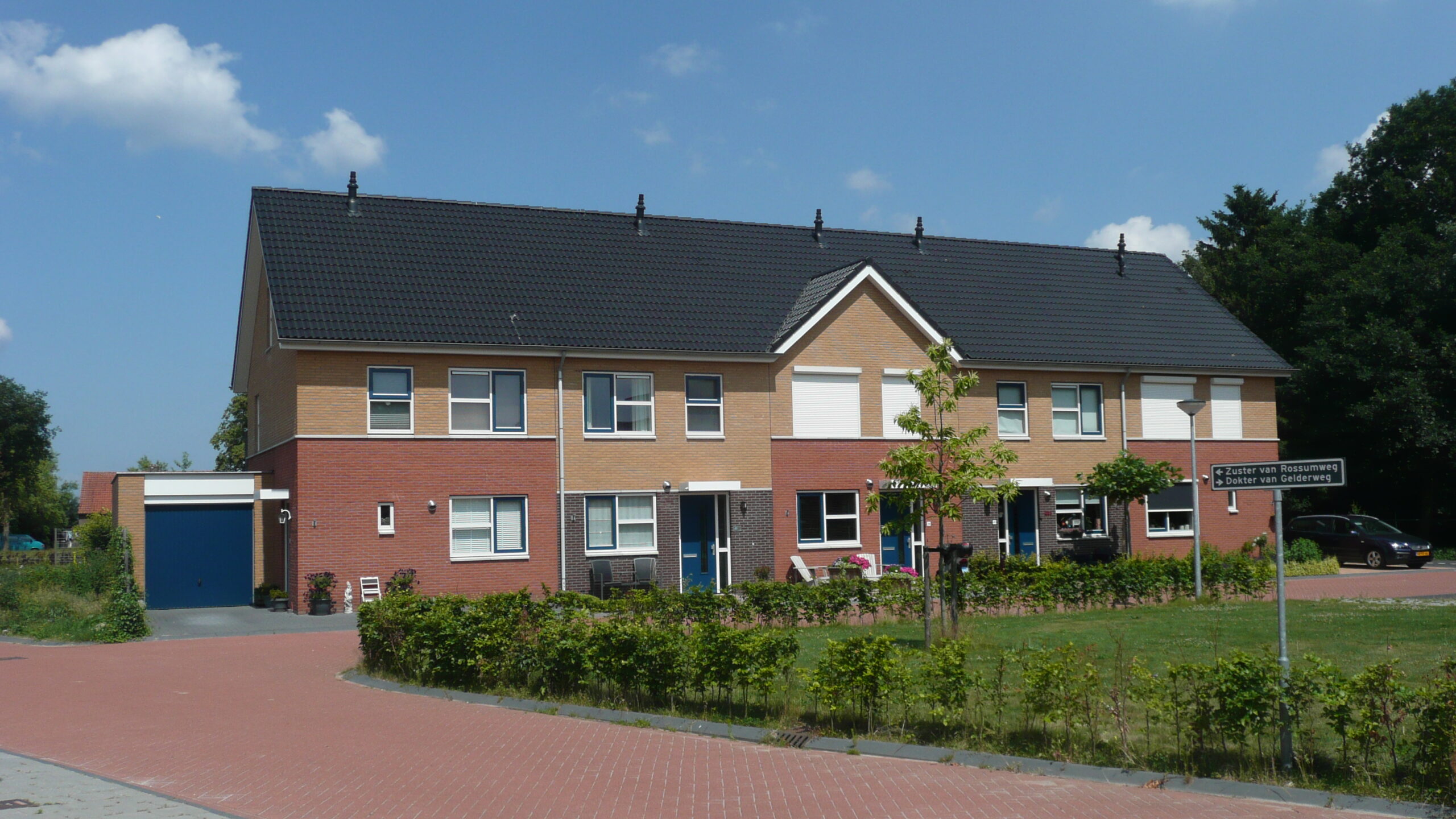 Straatbeeld van de duurzame woonwijk Gelders Kwartier.