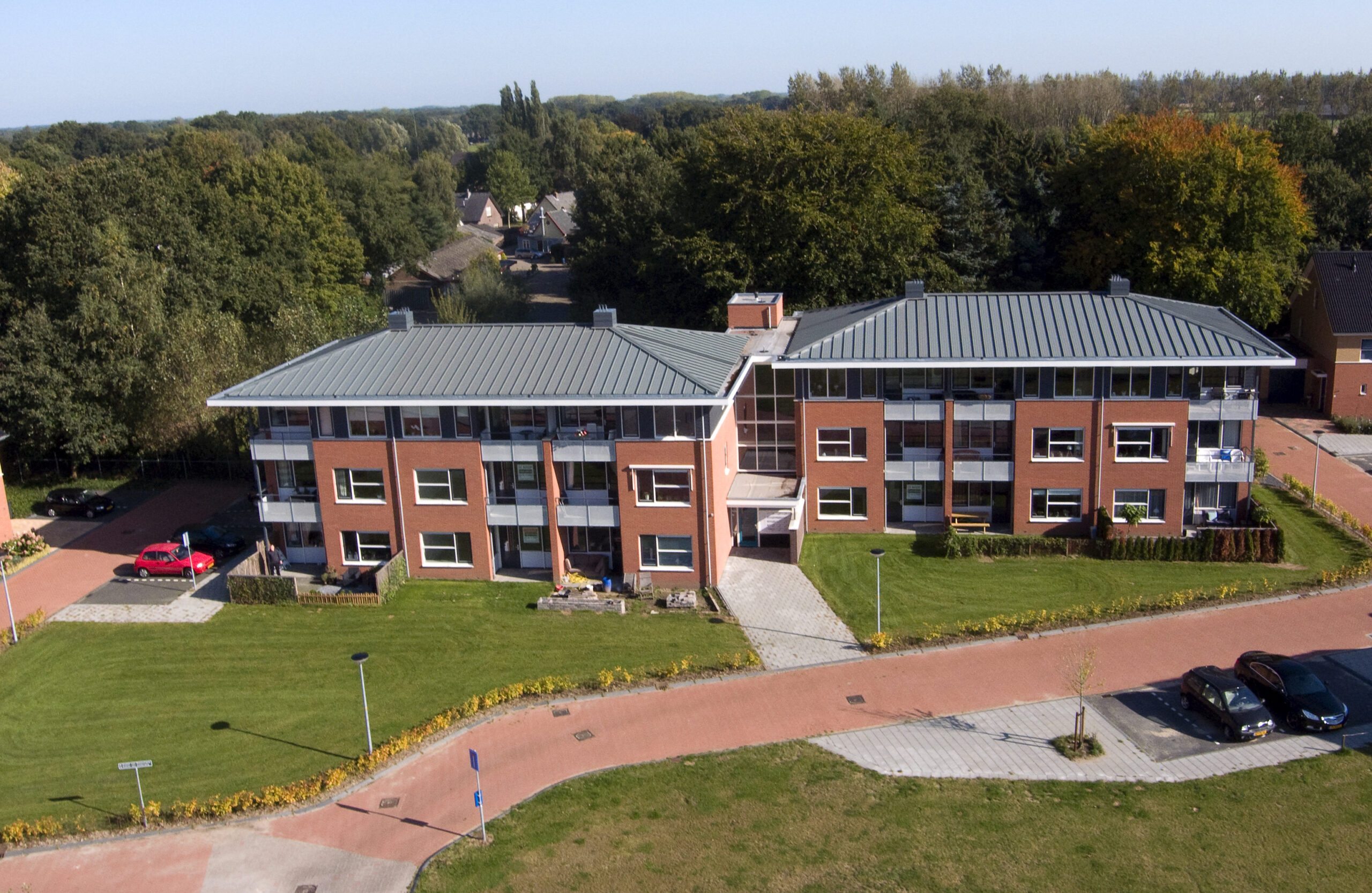 Appartementen en eengezinswoningen in de woonwijk Gelders Kwartier.