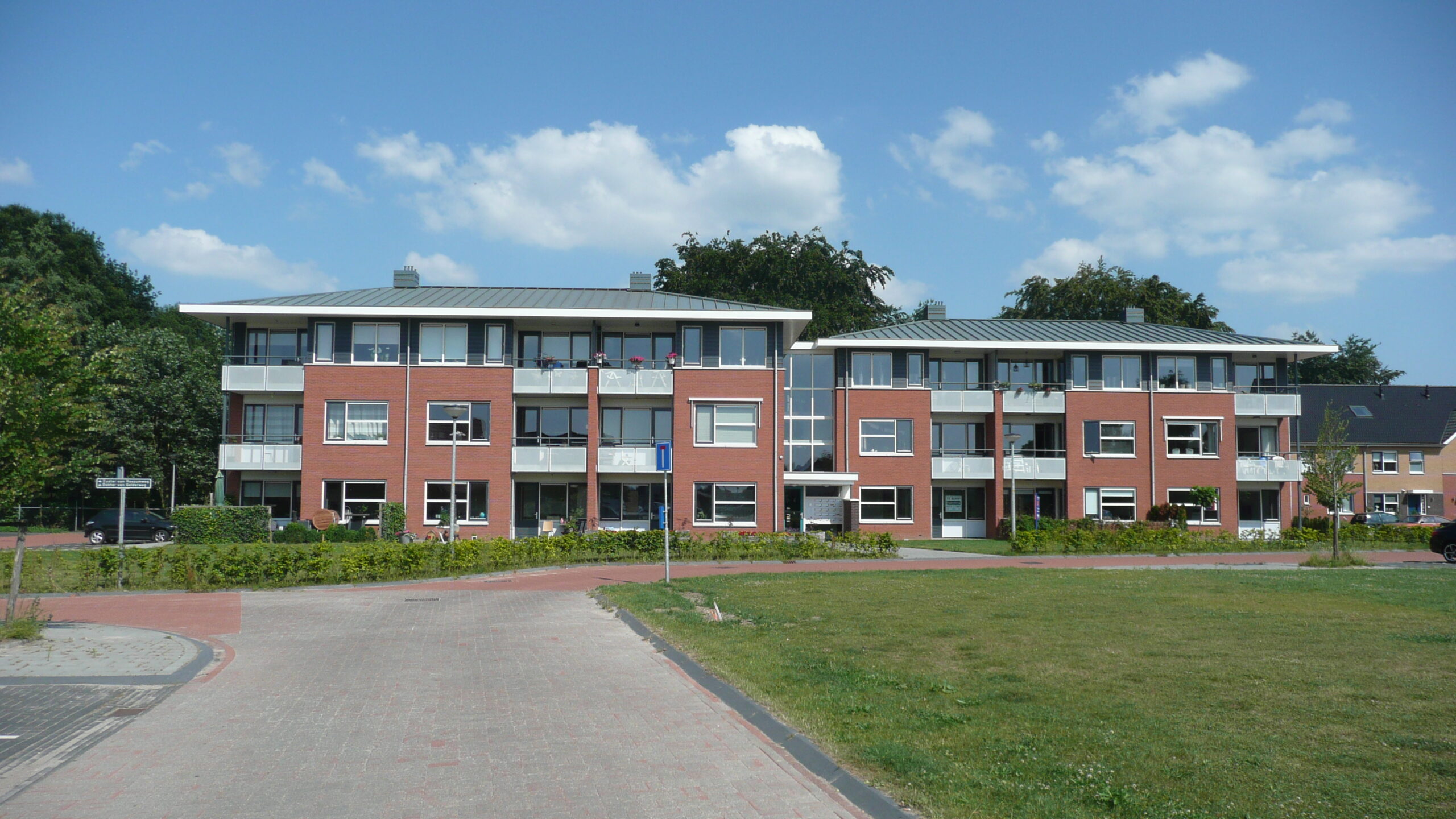 Appartementen en eengezinswoningen in de woonwijk Gelders Kwartier.