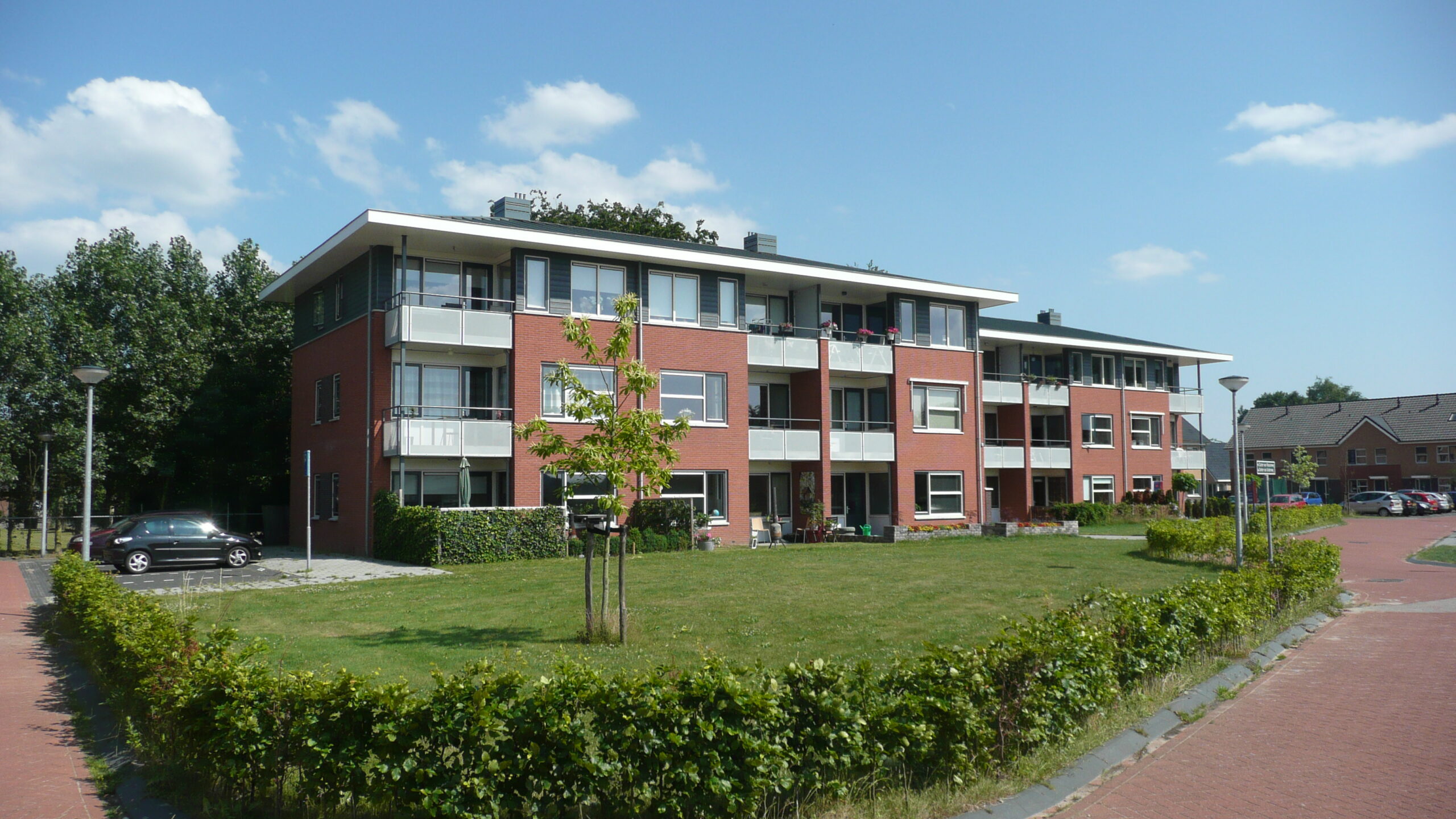 Appartementen en eengezinswoningen in de woonwijk Gelders Kwartier.