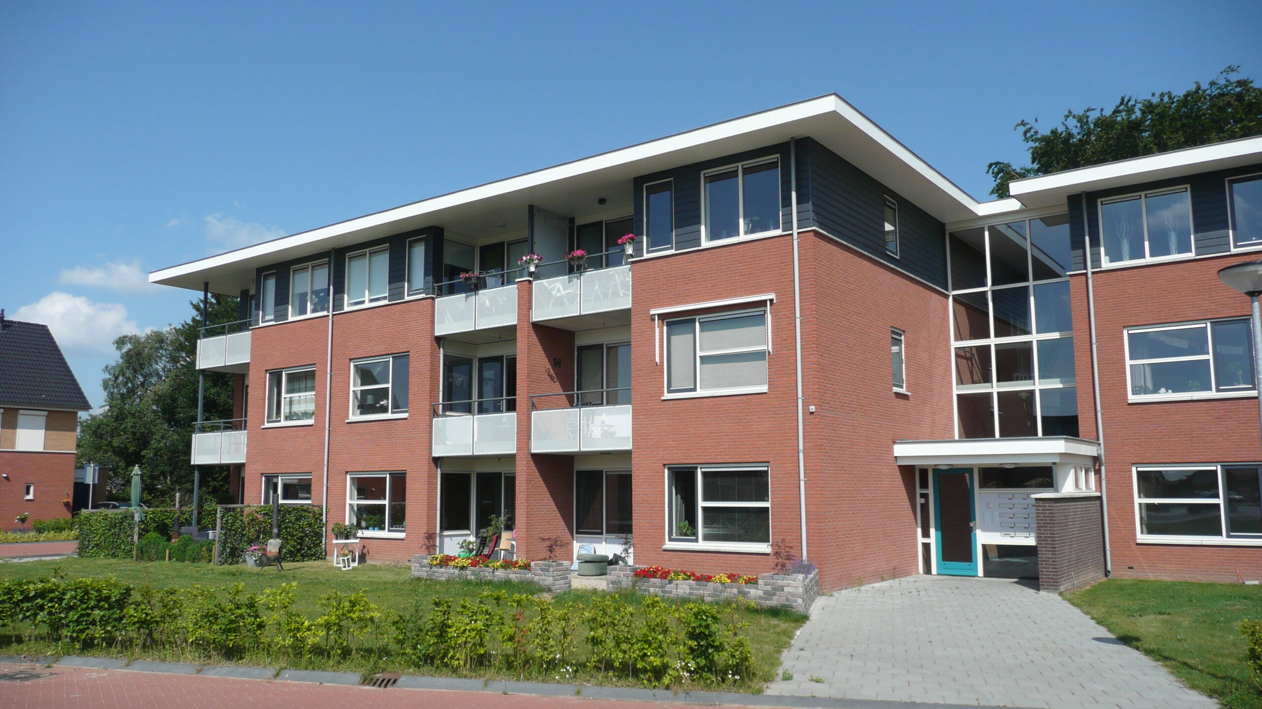Appartementen en eengezinswoningen in de woonwijk Gelders Kwartier.