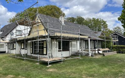Start renovatie woonhuis met bakhuis, tussenbouw en zomerhuis
