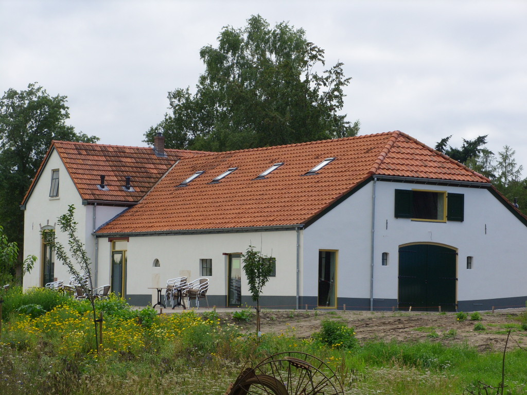 Gerestaureerde molenaarwoning bij Molen de Vlijt in Wapenveld.