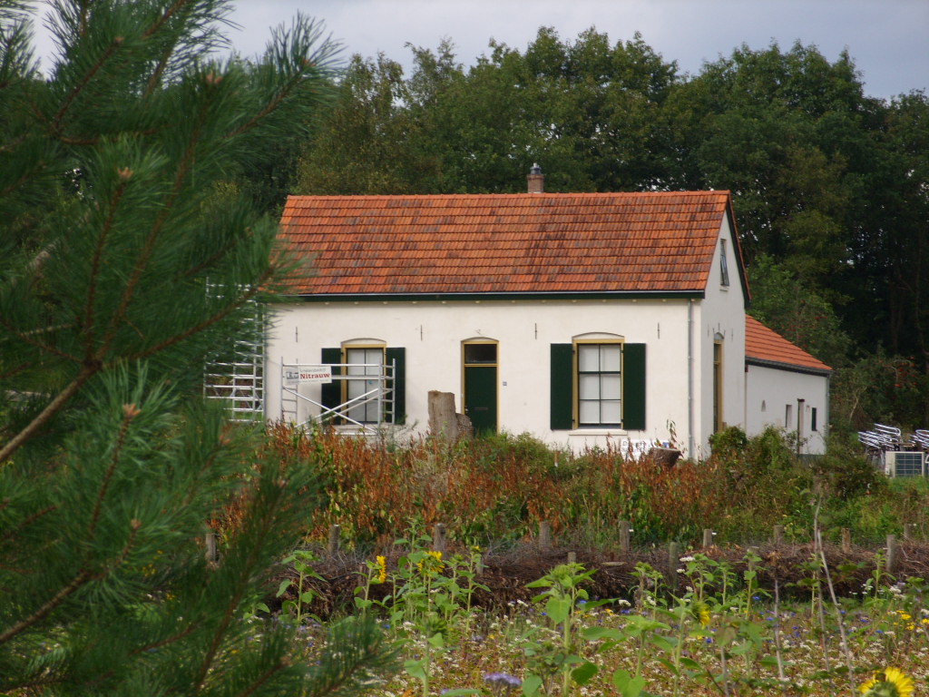 Gerestaureerde molenaarwoning bij Molen de Vlijt in Wapenveld.