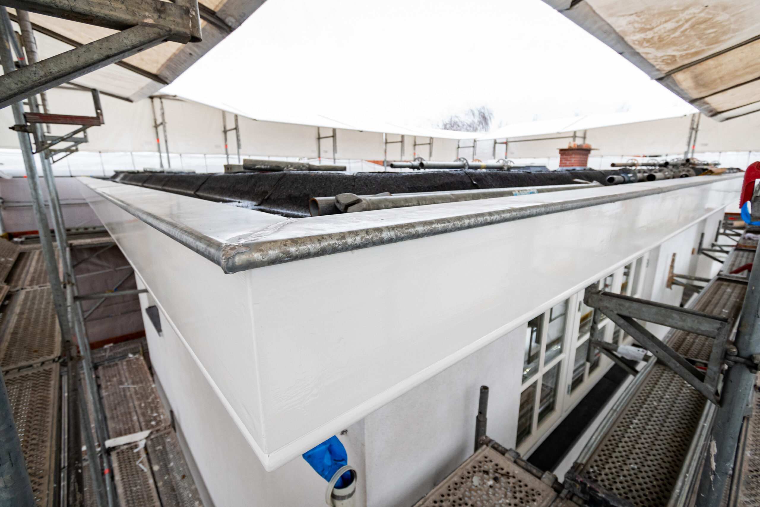 Nieuw dakrand constructie