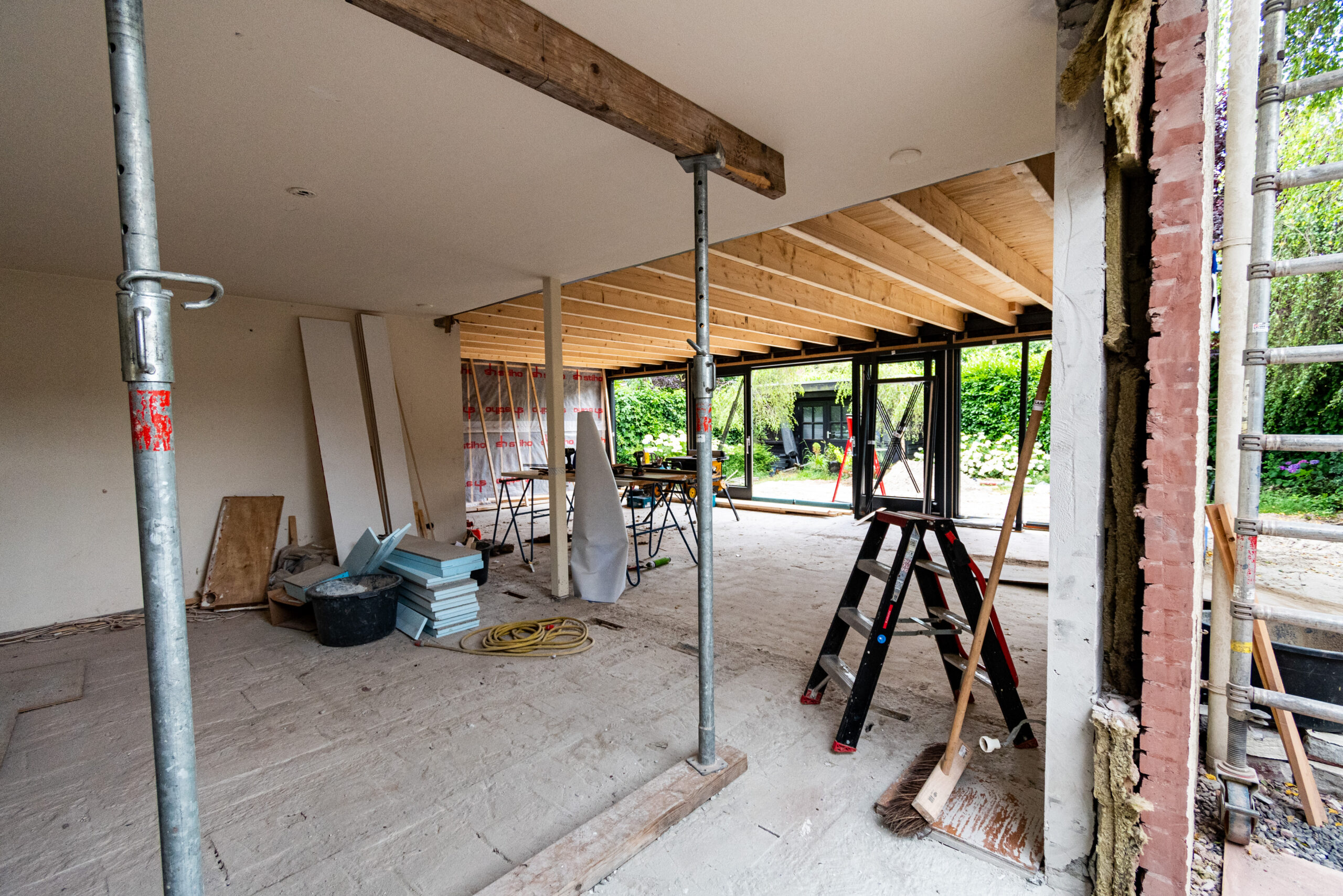 Moderne woninguitbreiding gerealiseerd door Bouwbedrijf Van Laar.