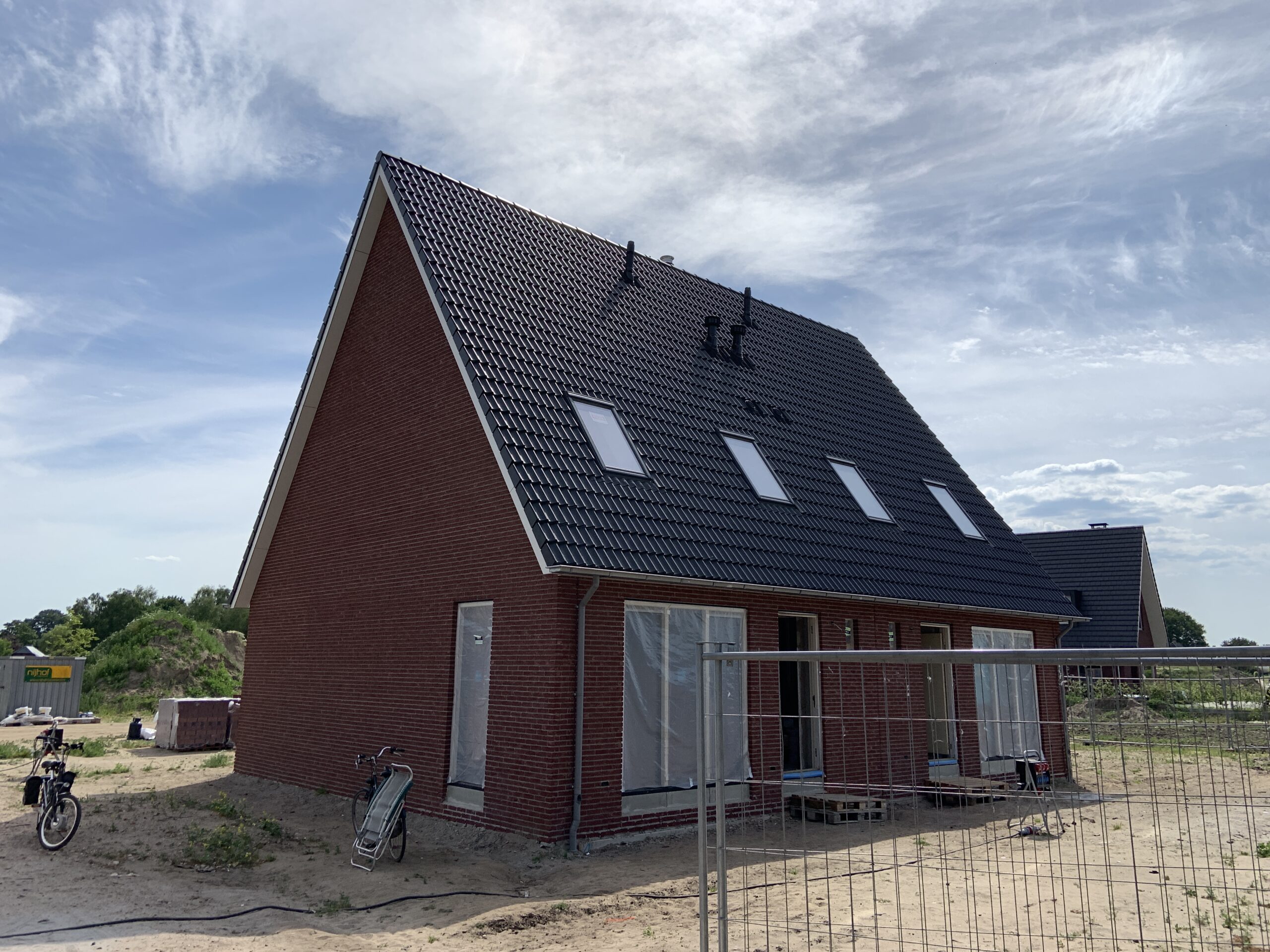 Zeven duurzame nieuwbouwwoningen in het landelijke Hoorn bij Heerde.