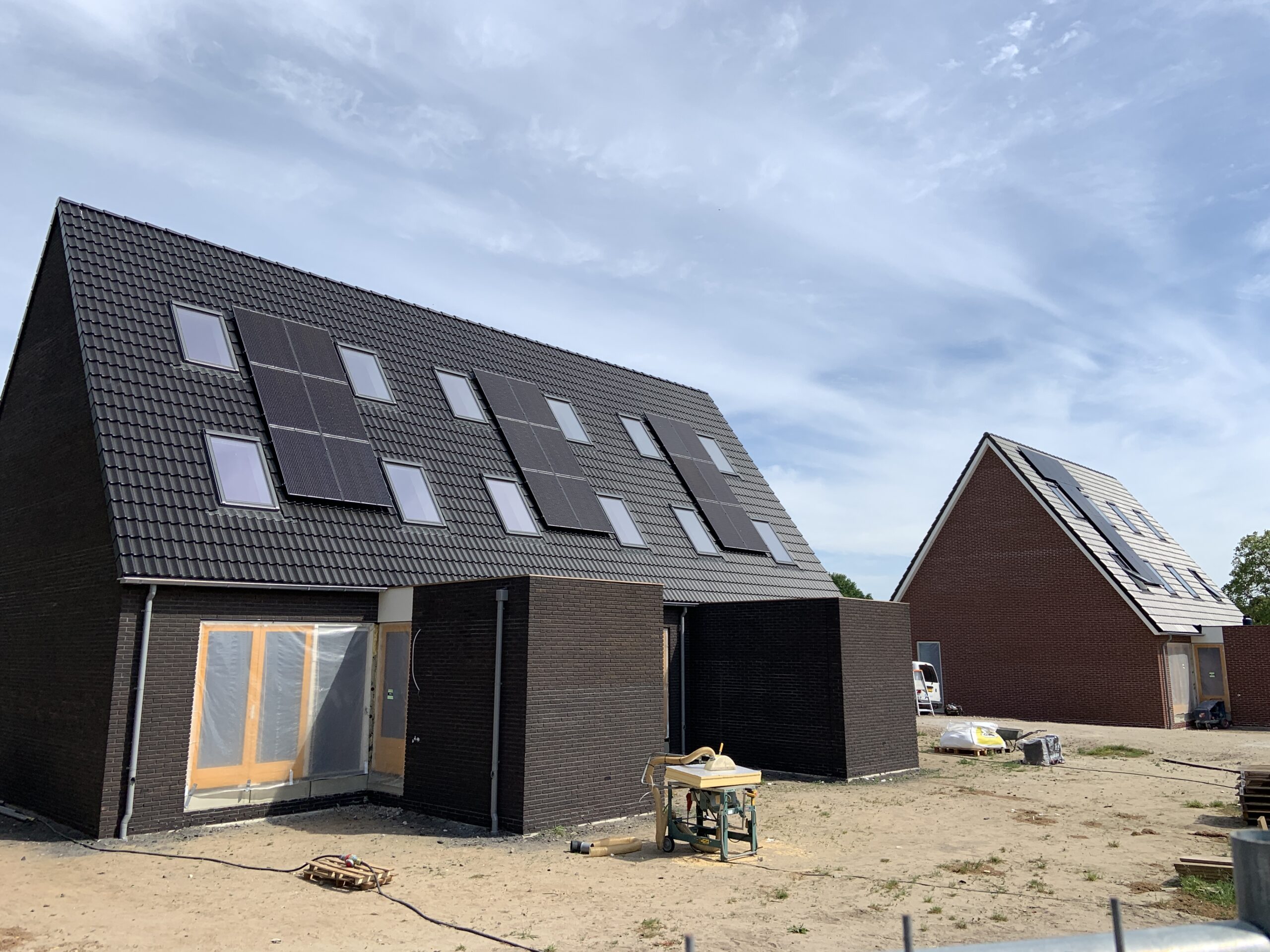 Zeven duurzame nieuwbouwwoningen in het landelijke Hoorn bij Heerde.