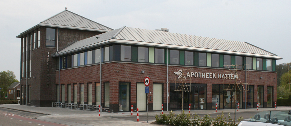 Nieuwbouw van het Apotheek en Tandheelkundig Centrum in Hattem