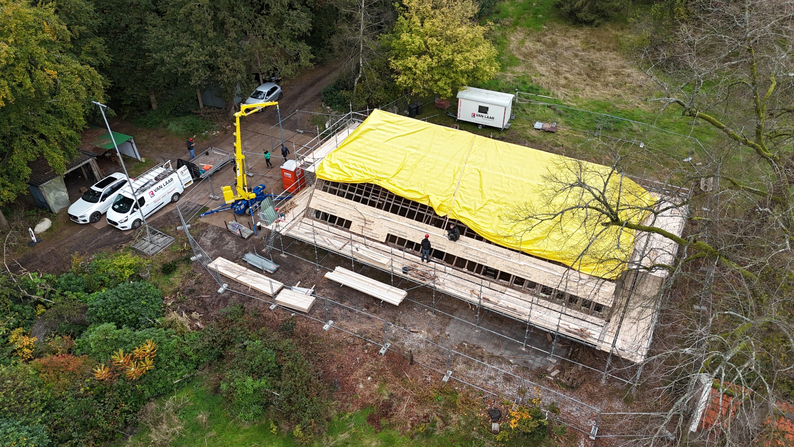 Bouwbedrijf Van Laar restaureert boerderij Petrea in Wapenveld.